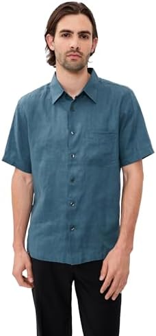 Amazon.com: Theory Men's Structure Knit Irving Short Sleeve Shirt